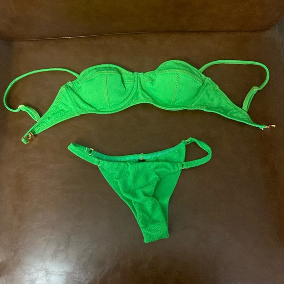 Vix Other - Vix kiwi green Firenze bikini Rafa bottom corsage top xs